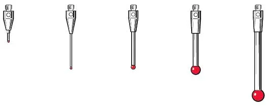 Renishaw M2 threaded stylus range ruby ball tungsten carbide styli probe